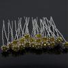 20 PCS Bridal Wedding Rhinestone Rose Flower U-shaped Hair Pins Crystal Rose Flower Hair Clips for Women Hair Jewelry Accessories (Gold) view 3