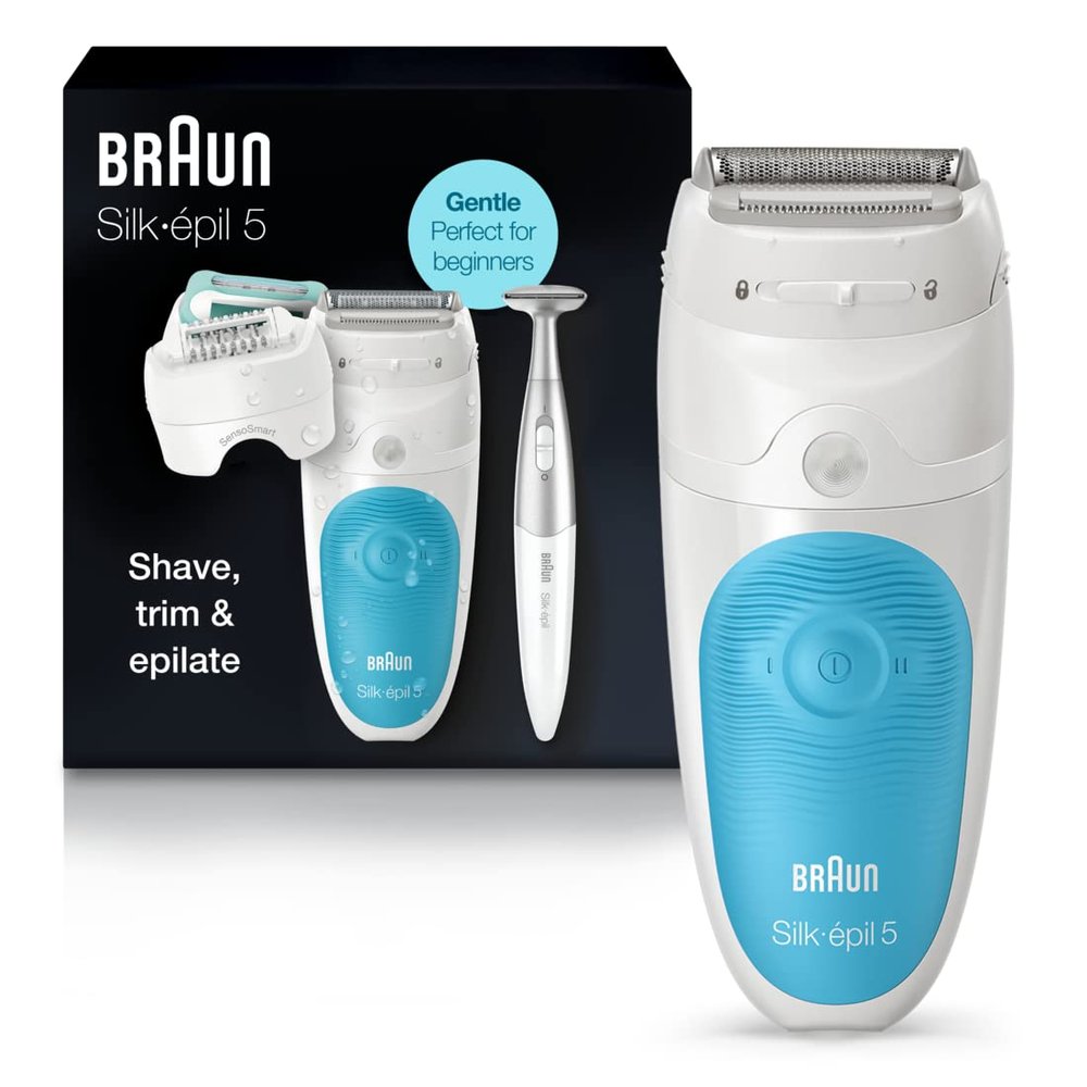 Braun Epilator Silk-pil 5 5-810, Hair Removal Device, Epilator for Women, Shaver & Bikini Trimmer, Cordless, Rechargeable, Wet & Dry, Holiday Gifts for Women