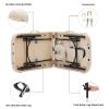 Artechworks 28" Width 3 Folding Portable Lightweight Massage Table Facial Salon Spa Tattoo Bed with Aluminium Leg for Home Office Living Room, White Color view 4