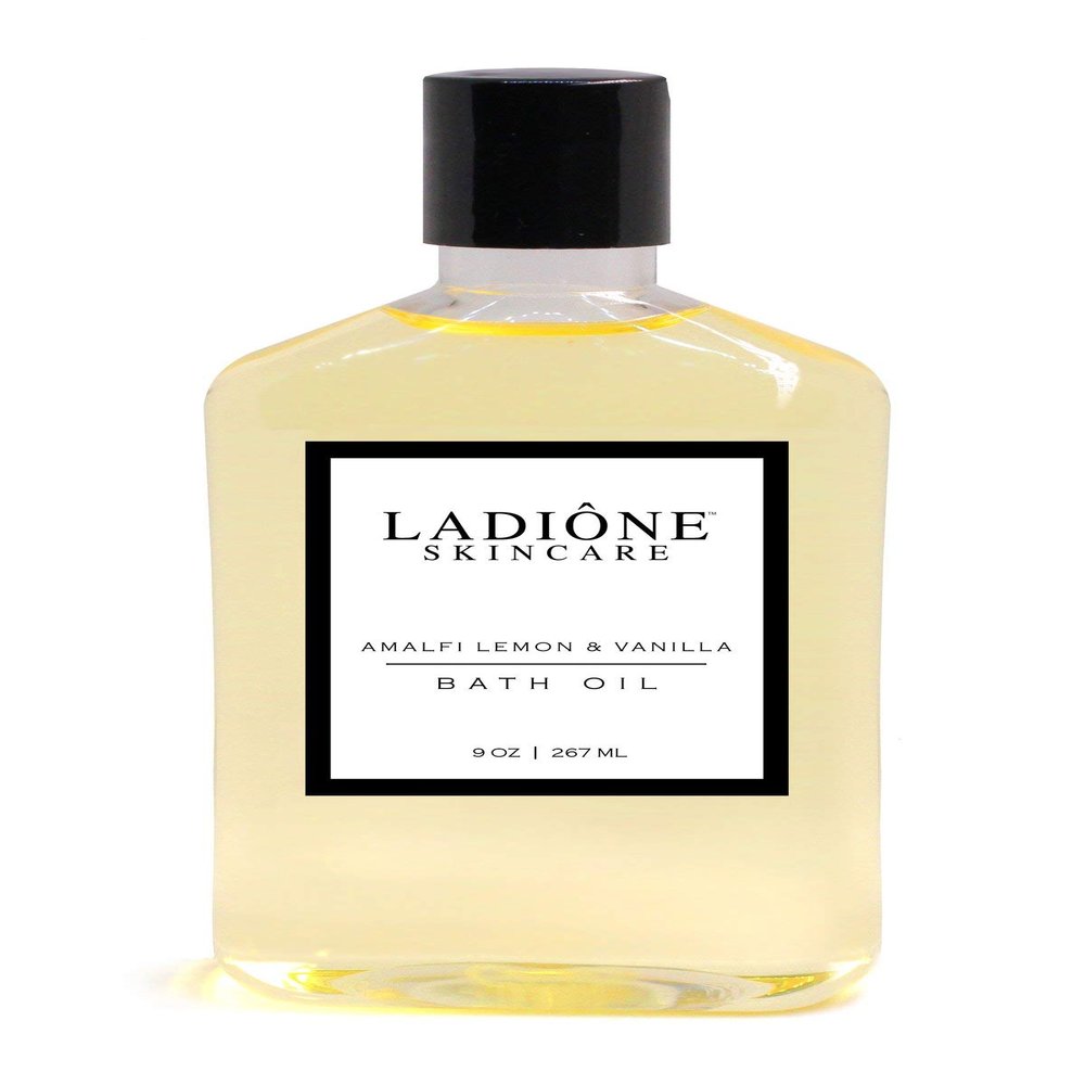 Amalfi Lemon & Vanilla Bath Oil (USDA Organic + Natural Ingredients) - LADIONE SKINCARE