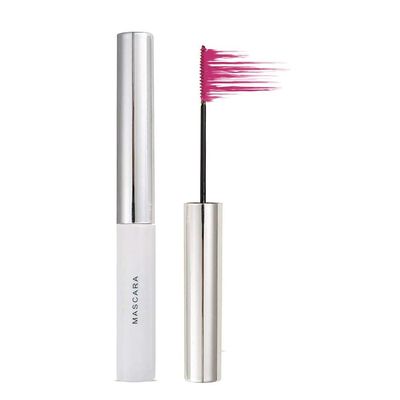 GL-Turelifes Colorful Fiber Mascara Charming Longlasting Mascara, Thick & Long Eyelash Waterproof and Smudge-proof Eyes Makeup, Adjustable Slim Brush(Pink)