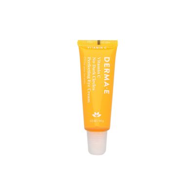 Derma E Vitamin C No Dark Circles Perfecting Eye Cream, 0.5 Oz, Color Correcting Vitamin C Eye Cream with Turmeric and Caffeine for Fine Lines and Undereye Puffiness