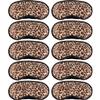 10 Pack Sleep Mask, Leopard Eye Masks Shade Cover for Sleeping, Shift Work, Naps, Travel Pouch Night Blindfold Airplane Relaxing Eyeshade Cover with Nose Pad for Men Women view 1