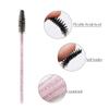 300 Pack Mascara Wands Disposable Eye Lash Brushes for Eyelash Extensions Tool Makeup Applicator Kit, Crystal Rose/Black view 3