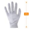 3 Pairs White Cotton Gloves for Dry Hands Eczema SPA Moisturizing - Work Glove Liners for Serving Costume Inspection view 2