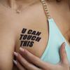 10 x U CANT TOUCH THIS Tattoo - lettering in black - temporary skin tattoo (10) view 1