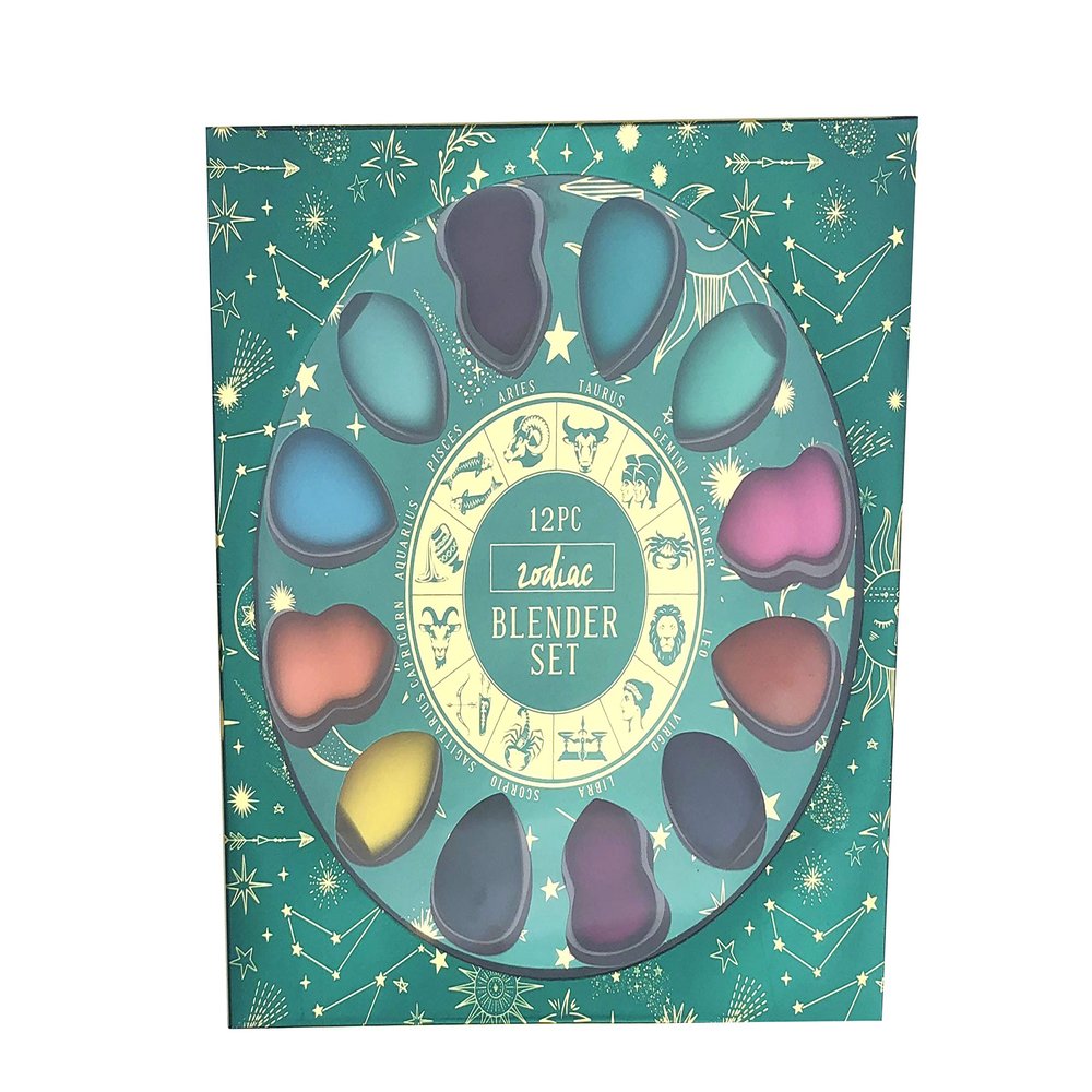 Lifestyle Products, Zodiac Makeup Sponge Blender Set, Beauty Sponges for Blush, Foundation, Concealer, Powder - Set of 12