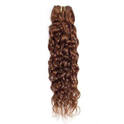 FEEL ME Brazilian Human Hair Bundles Water Wave 22 Inch 100gram/lot Color 30 Brown Wet and Wavy Brazilian Hair Weave Bundles Unprocessed 8a Hair Extension