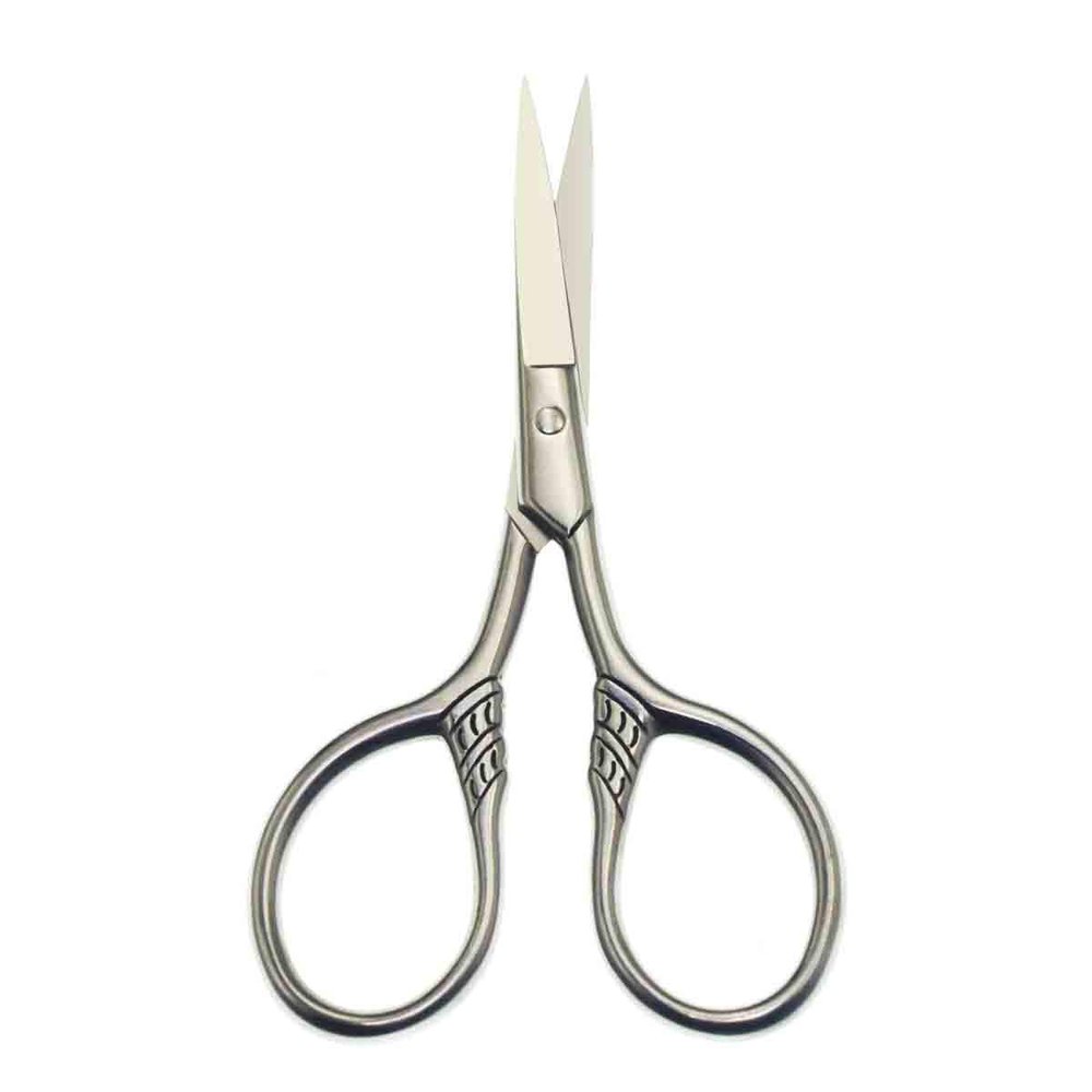 Yutoner Men Beard Scissors Stainless Steel Mustache Trimming Shear Mustache Beard Scissors for Facial Body