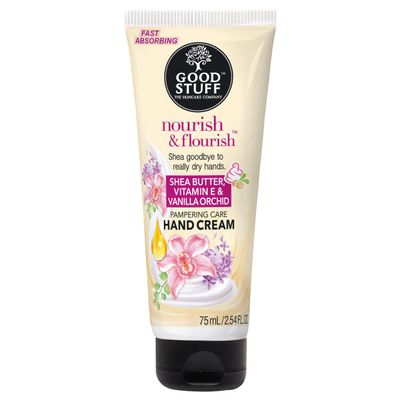 Good Stuff Nourish & Flourish Indulgent Nourishing Hand Cream with Shea butter & Vanilla orchid 2.5 Fl Oz