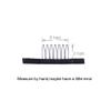 100 pcs/lot Wig Combs for Making Wig Caps 7-teeth Wig Clips Steel Teeth with Cloth Wig Combs for Hairpiece Caps Wig Accessories Tools Wig Clips for Wig (Black) view 3