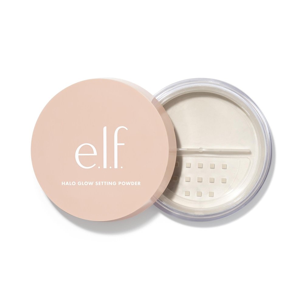 e.l.f. Halo Glow Soft Focus Setting Powder, Silky & Creates Soft Glow Without Shine, Smooths Pores & Lines, Vegan & Cruelty-Free, Light