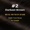 Hetto Microloop Hair Extensions Real Human Hair Brown Micro Bead Hair Extensions Real Human Hair Dark Brown 18 Inch 50s 50 view 2