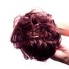 Bella Hair 100% Human Hair Scrunchies Messy Bun Hair Piece for Women Wavy Curly Up-Do Chignon Extensions (#99J Red Wine/#118 Burgundy) view 1