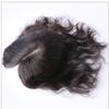 3.5"x5.5" Silk Top Curly Hair Crown Toppers Closure Clip in Toupee Wiglet Hairpieces for Thinning Hair, 12" Dark Brown view 4