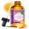 Vitamin C Brightening Serum by Leven Rose 100% Natural Dark Spot Remover for Face for Collagen Boost, Anti-Aging, Deep Hydrating for Dry Skin, Collagen Building Face Moisturizer 1 oz view 1