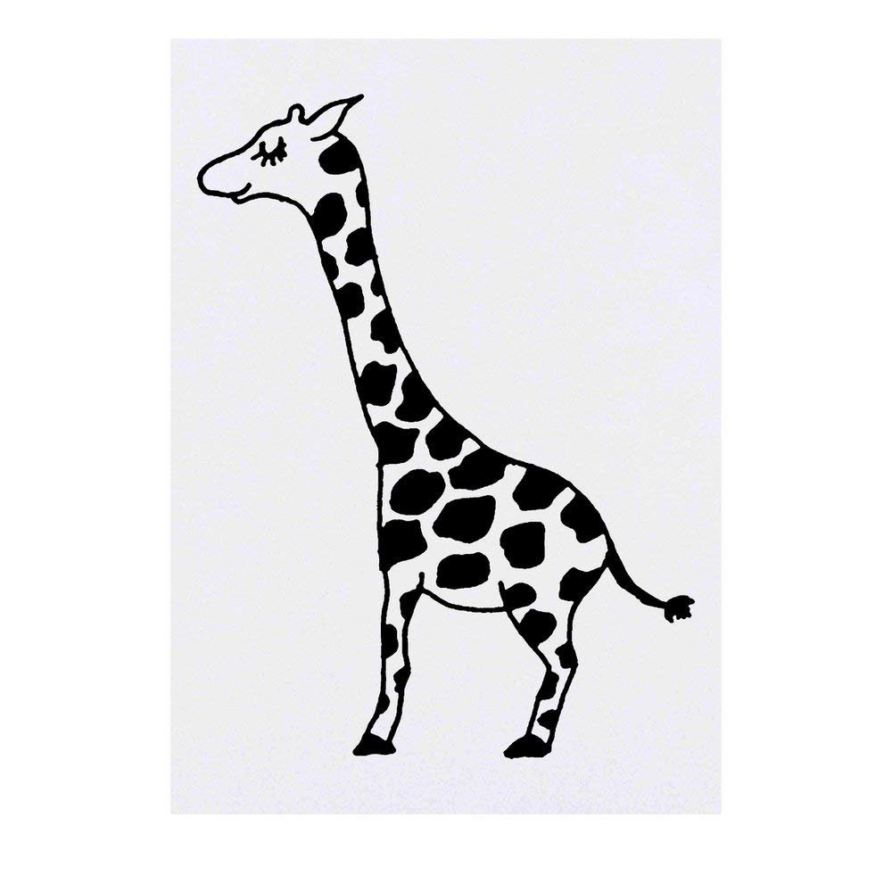 Azeeda 'Giraffe' Temporary Tattoo - Water Resistant, Skin-Safe, Non-Toxic Transfer (TO00021493)