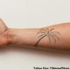 Azeeda 'Palm Tree' Temporary Tattoo - Water Resistant, Skin-Safe, Non-Toxic Transfer (TO00021505) view 2