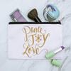 Peace Joy Love Christmas Makeup Cosmetic Bag Organizer Pouch view 2