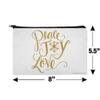 Peace Joy Love Christmas Makeup Cosmetic Bag Organizer Pouch view 4
