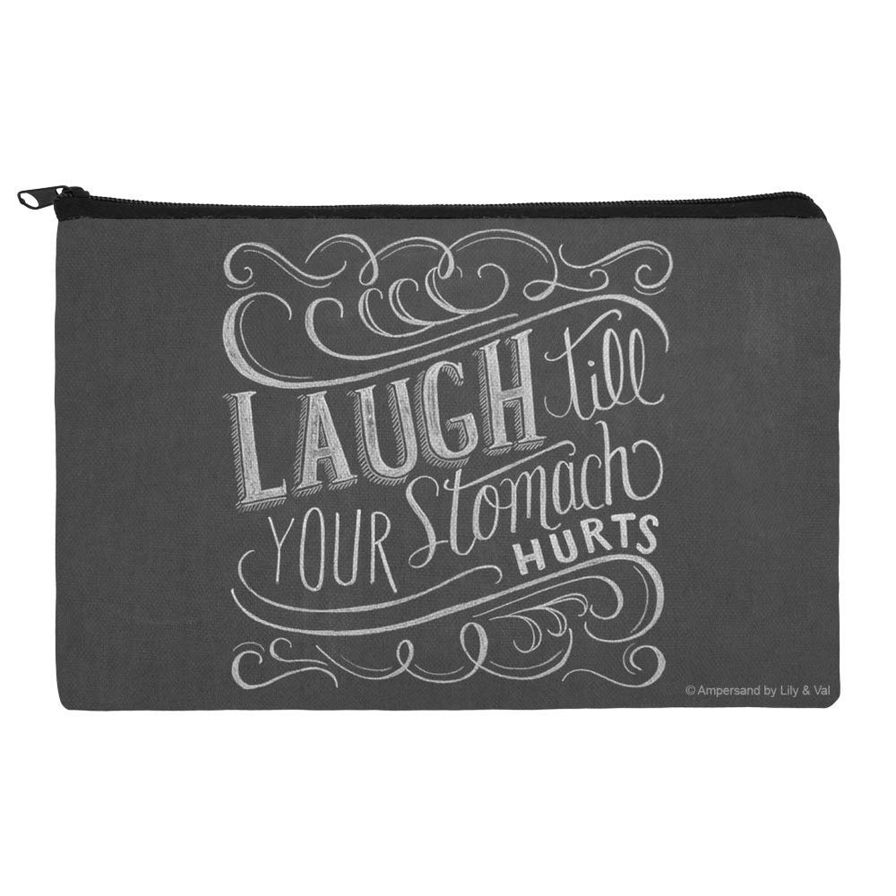 GRAPHICS & MORE Laugh Till Your Stomach Hurts Makeup Cosmetic Bag Organizer Pouch