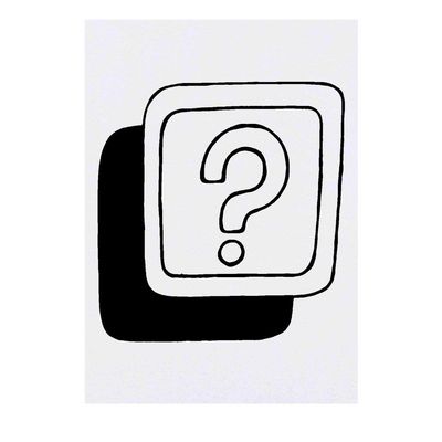 Azeeda 'Question Mark Sign' Temporary Tattoo - Water Resistant, Skin-Safe, Non-Toxic Transfer (TO00025666)