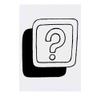 Azeeda 'Question Mark Sign' Temporary Tattoo - Water Resistant, Skin-Safe, Non-Toxic Transfer (TO00025666) view 1