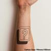 Azeeda 'Question Mark Sign' Temporary Tattoo - Water Resistant, Skin-Safe, Non-Toxic Transfer (TO00025666) view 2