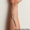 Azeeda 'Spoon' Temporary Tattoo - Water Resistant, Skin-Safe, Non-Toxic Transfer (TO00027798) view 2