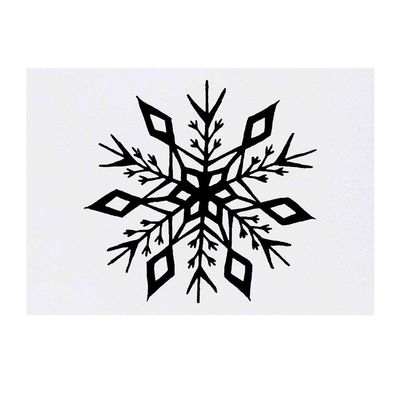 Azeeda 'Snowflake' Temporary Tattoo - Water Resistant, Skin-Safe, Non-Toxic Transfer (TO00030866)