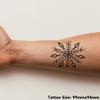 Azeeda 'Snowflake' Temporary Tattoo - Water Resistant, Skin-Safe, Non-Toxic Transfer (TO00030866) view 2