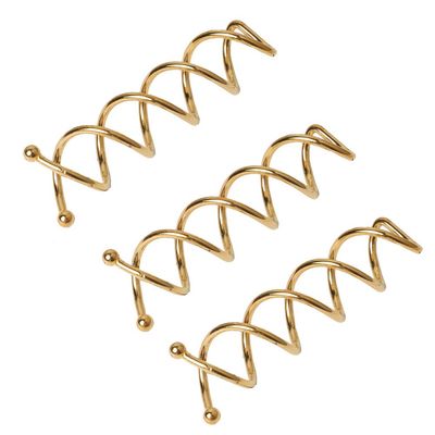 20 Pieces Simple Styles Spiral Bobby Pins Spiral Hair Pins Screw Hair Pin Bridal Bun Make Spin Pins Round Ball Tips Design Spiral Hair Clip Bun Stick Pick for Women DIY Hair Style, Golden