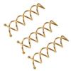 20 Pieces Simple Styles Spiral Bobby Pins Spiral Hair Pins Screw Hair Pin Bridal Bun Make Spin Pins Round Ball Tips Design Spiral Hair Clip Bun Stick Pick for Women DIY Hair Style, Golden view 1