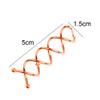 20 Pieces Simple Styles Spiral Bobby Pins Spiral Hair Pins Screw Hair Pin Bridal Bun Make Spin Pins Round Ball Tips Design Spiral Hair Clip Bun Stick Pick for Women DIY Hair Style, Golden view 3