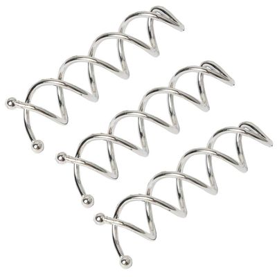 20 Pieces Simple Spiral Bobby Pins Hair Clips with Round Ball Tips for Bridal Updo & DIY Hairstyles, Spin Bun Sticks for Women and Girls, Silver