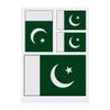 Azeeda 4 x 'Pakistan Flag' Temporary Tattoos - Water Resistant, Skin-Safe, Non-Toxic Transfers, Mixed Sizes (TO00014540) view 1
