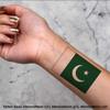Azeeda 4 x 'Pakistan Flag' Temporary Tattoos - Water Resistant, Skin-Safe, Non-Toxic Transfers, Mixed Sizes (TO00014540) view 2