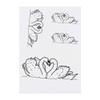 Azeeda 4 x 'Love Swans' Temporary Tattoos - Water Resistant, Skin-Safe, Non-Toxic Transfers, Mixed Sizes (TO00032827) view 1