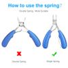 4Pcs Upgraded Toe Nail Clippers Set for Thick Nail or Ingrown Toenail Tool - Premium Sharp Toenail Clipper, File, Cuticle Pusher, Lifter - Professional Stainless Steel Manicure Pedicure Tools by ovwo view 3