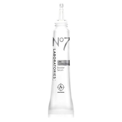 No7 Laboratories Line Correcting Booster Serum - Potent Collagen Peptide Serum for Fine Lines and Wrinkles - Moisturizing Formula for All Aging Skin Types (25 ml)