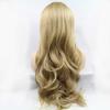 Xiweiya Honey Blonde Lace Front Wigs Long Wavy Synthetic Golden Blonde Lace Front Wig for Women Free Part Heat Resistant Wig Full Hair-replacement Natural Hairline Halloween Wig 24inch view 4