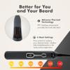 Aberlite EDC - Premium Beard Straightener Brush - Professional Heated Straightening Comb and Grooming Kit for Men (Gray) view 2
