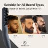 Aberlite EDC - Premium Beard Straightener Brush - Professional Heated Straightening Comb and Grooming Kit for Men (Gray) view 3