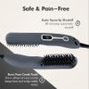 Aberlite EDC - Premium Beard Straightener Brush - Professional Heated Straightening Comb and Grooming Kit for Men (Gray) view 4