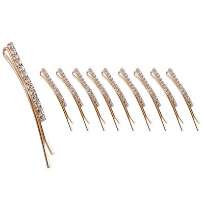 12PCS Rhinestone Bobby Pins Crystal Hair Clips Women Lady Alloy Barrettes Hairpin Side Clip Hair Accessories (A#)