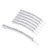 10 PCS Lady Women Hair Clips Fashion Rhinestone Hair Pin Metal Bobby Pin Sweet Crystal Hair Barrettes Decorations (Silver) view 1