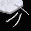 10 PCS Lady Women Hair Clips Fashion Rhinestone Hair Pin Metal Bobby Pin Sweet Crystal Hair Barrettes Decorations (Silver) view 3