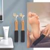 2 Pieces Foot File Callus Remover Heel Grater Wooden Handle Foot Scrubber Pedicure File Foot Filer for Dead Skin Professional view 4