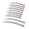 10 PCS Lady Women Hair Clips Fashion Rhinestone Hair Pin Metal Bobby Pin Sweet Crystal Hair Barrettes Decorations (Gold+Silver) view 1