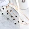 Fodattm Sweet Rhinestone Double Row Headband Hair Hoop Crystal Hairband Hair Accessories for Women (gold) view 3